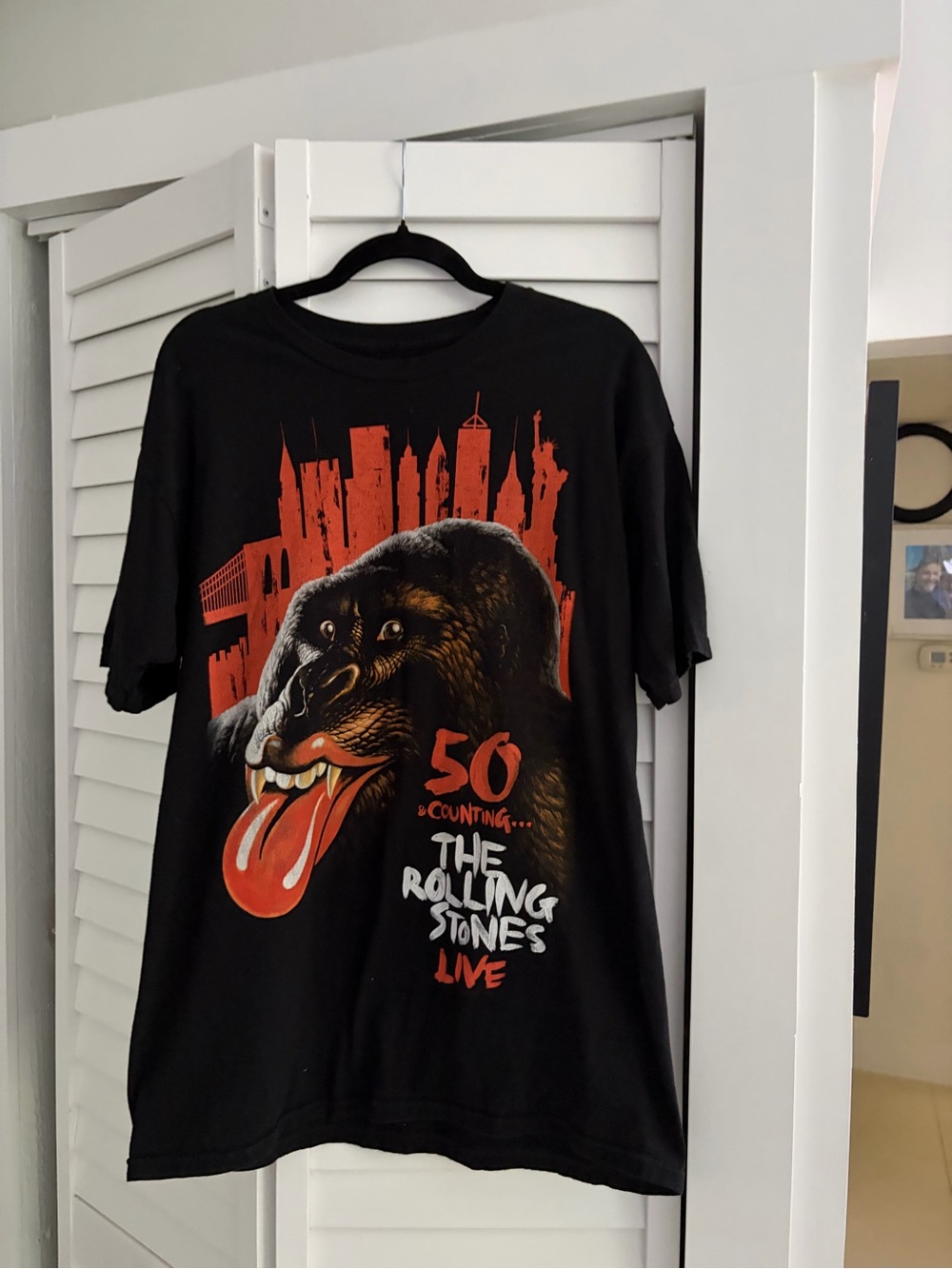 The Rolling Stones 50 & Counting Tour Black Graphic Tee